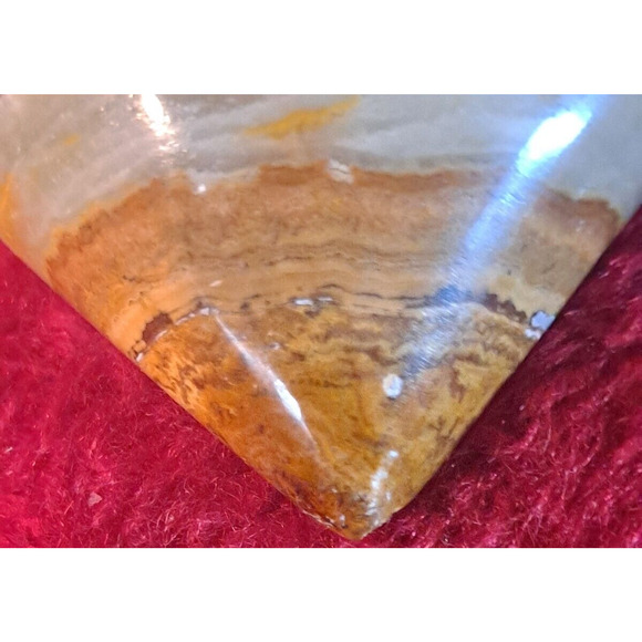 Amber Sardonyx Heart Shape Bowl Banded Gemstone Onyx Mineral 2 5/8 Inches - Picture 8 of 11